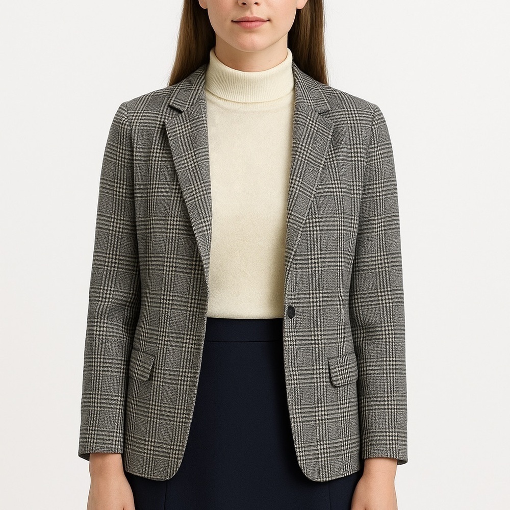 Tahari ASL beige Knit Sweater Blouse Normcore Womens Preppy Modest Mature 4P